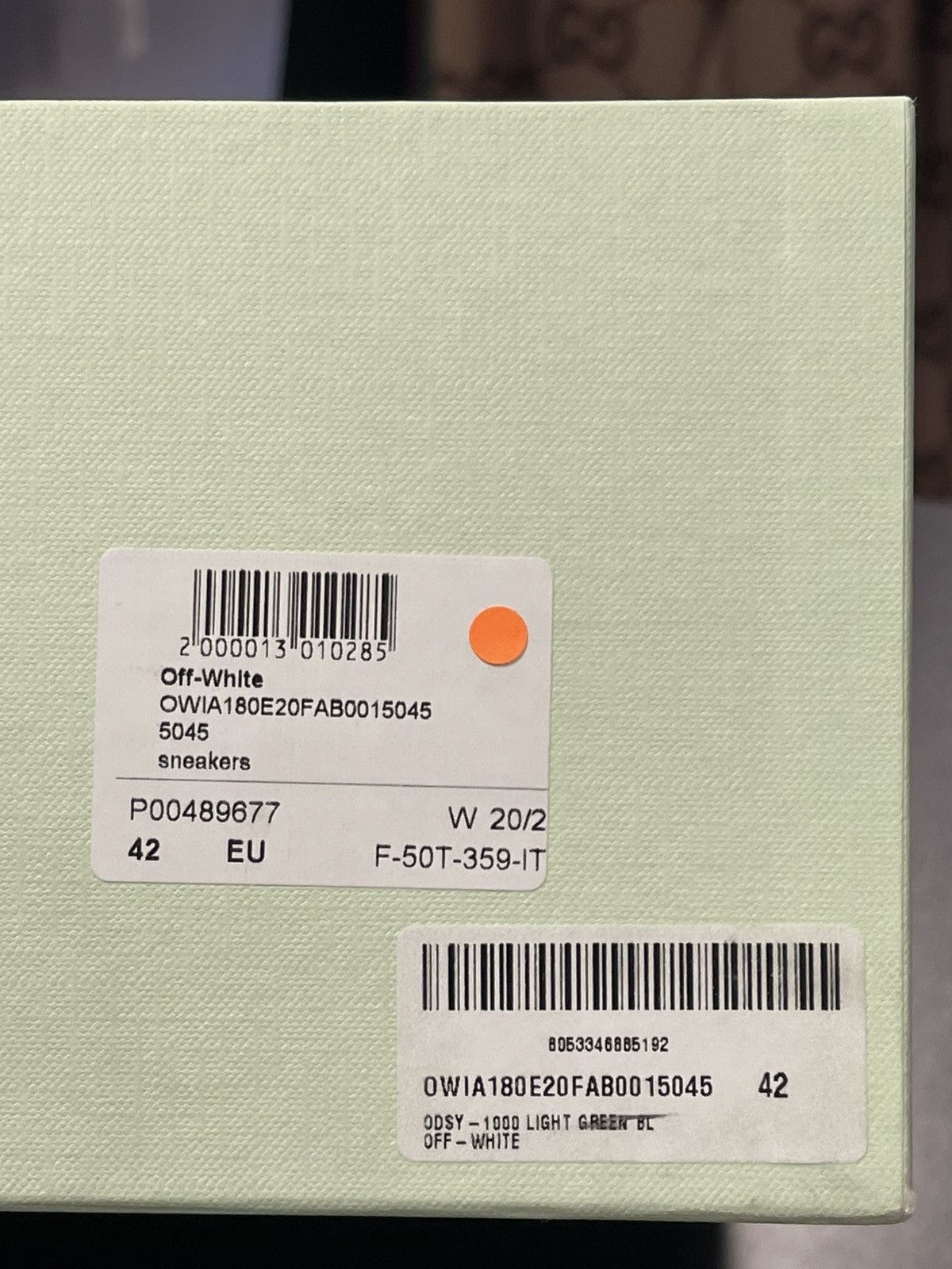 Off-White Size 9/42EU - Off White Odsy 1000 Sneakers Virgil Green Size US 9 / EU 42 - 16 Thumbnail