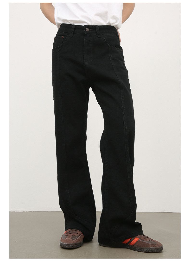 Japanese Brand × Jean Men's black loose straight trendy flared jeans Size US 32 / EU 48 - 6 Thumbnail