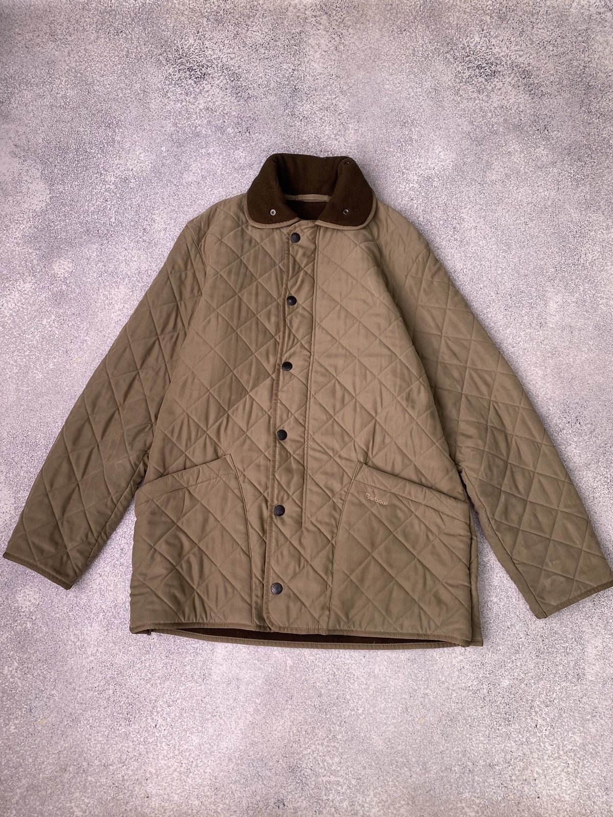 Barbour × Vintage Vintage Barbour Microfibre Polarquilt T Long Quilted Jacket Size US M / EU 48-50 / 2 - 3 Thumbnail