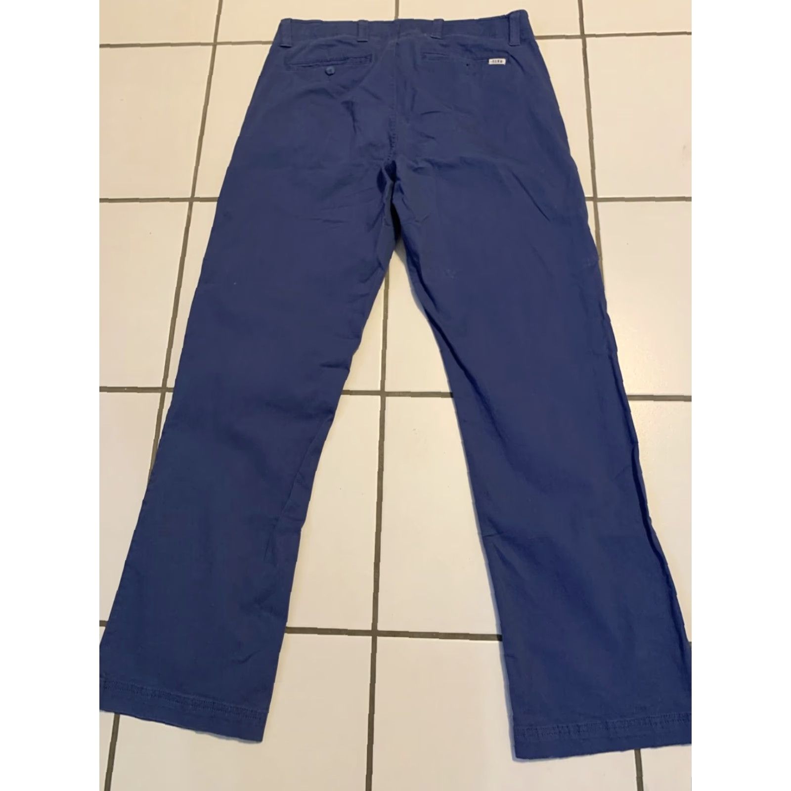 Vintage VINTAGE Rowm Men’s Chino Pants Blue 34x31 Regular Comfort Waist Mens Size US 34 / EU 50 - 3 Thumbnail