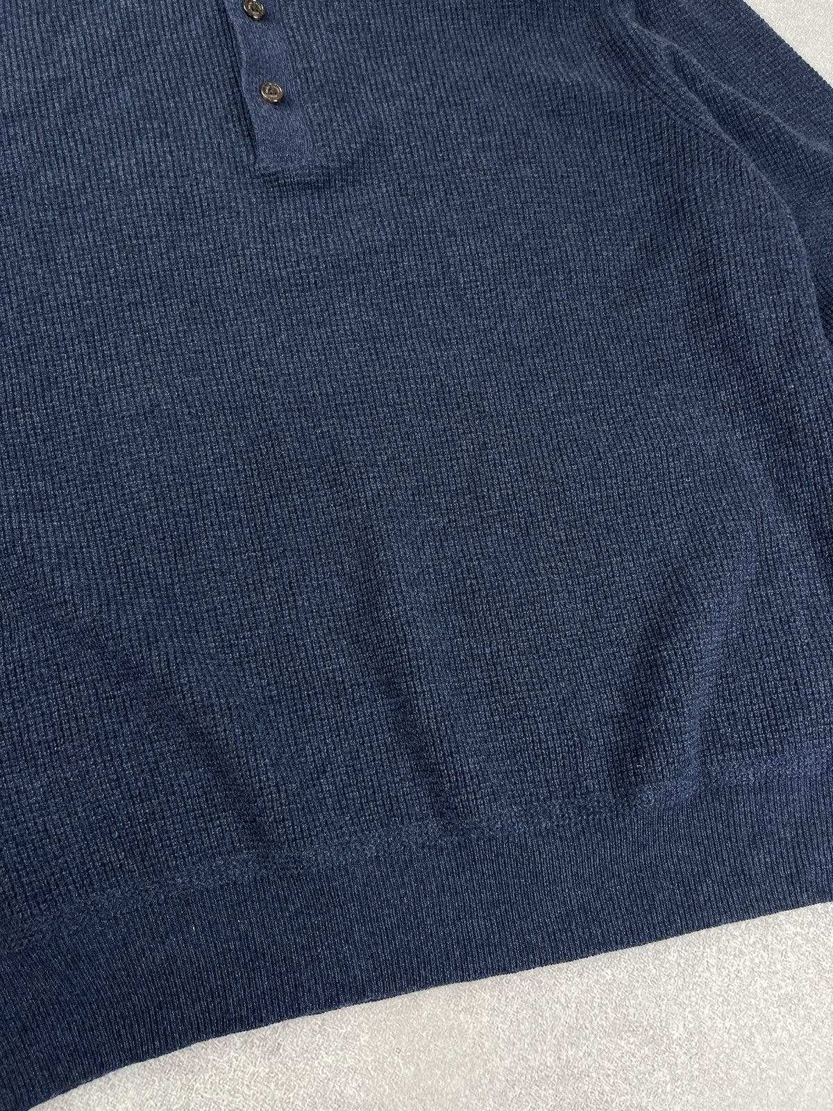 Polo Ralph Lauren × Ralph Lauren Polo Ralph Lauren Navy Merino Wool Knit Sweater Mens Size US XXL / EU 58 / 5 - 5 Thumbnail