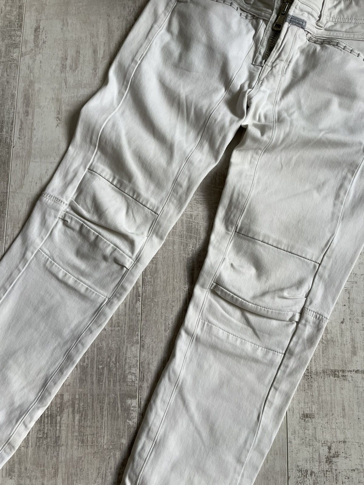 Marithe + Francois Girbaud Marithe Francois Girbaud Biker Denim Jeans Clasp Lighter Vtg Size 28" / US 6 / IT 42 - 7 Thumbnail