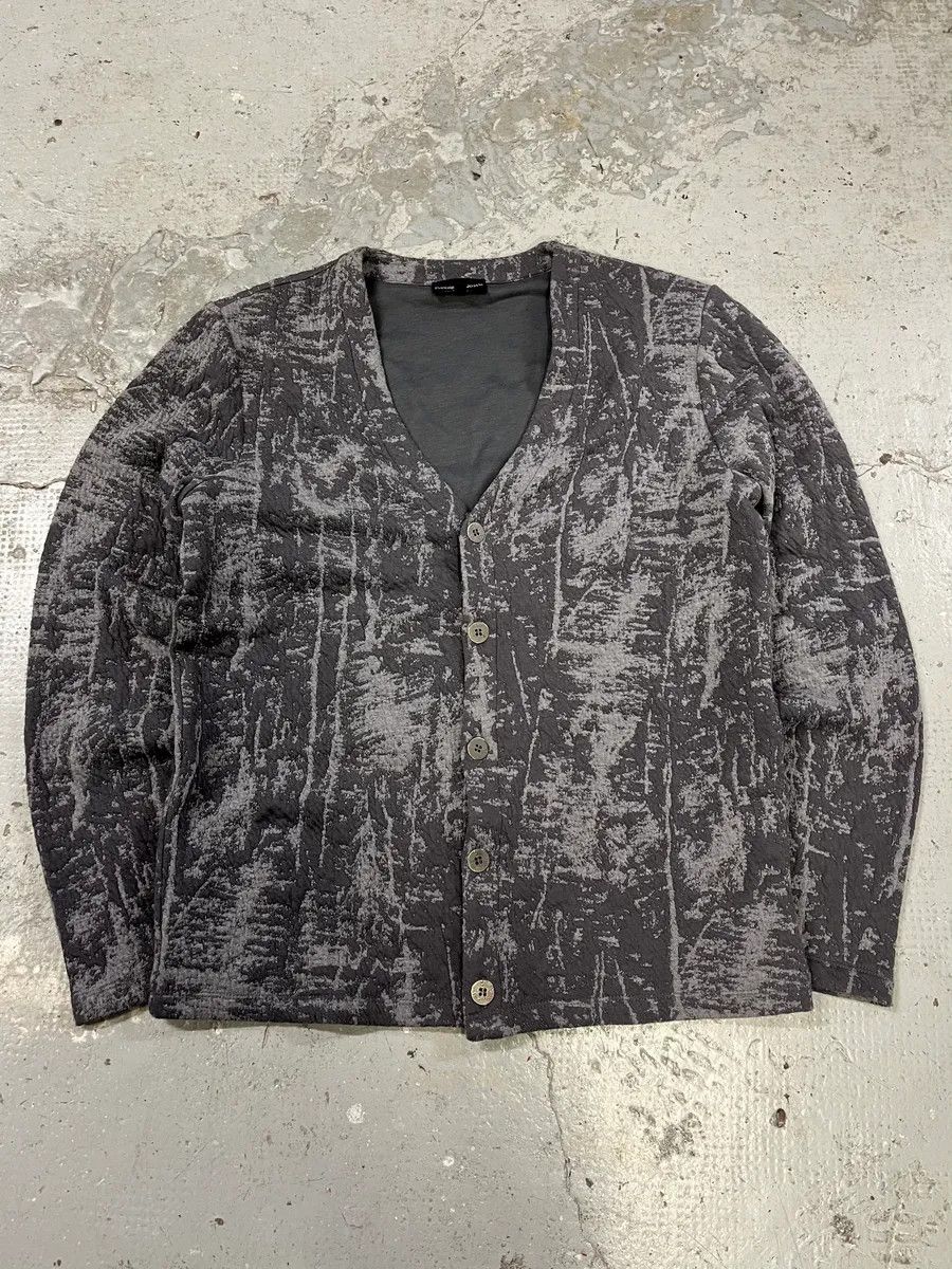 Emporio Armani × Vintage AW2014 Emporio Armani Raw Grey Cardigan Size US M / EU 48-50 / 2 - 4 Thumbnail