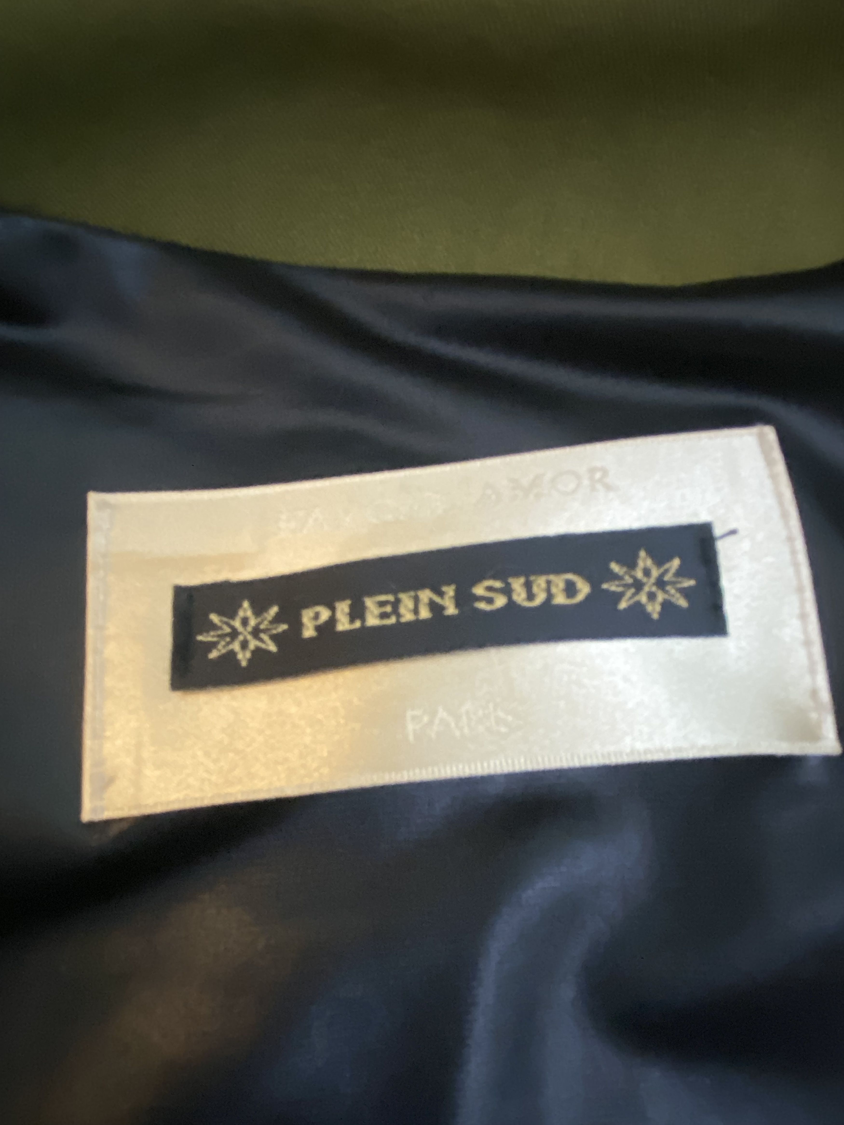 plein sud Plein Sud Paris Olive Military OD Green Trim Jacket - Large Size L / US 10 / IT 46 - 9 Thumbnail