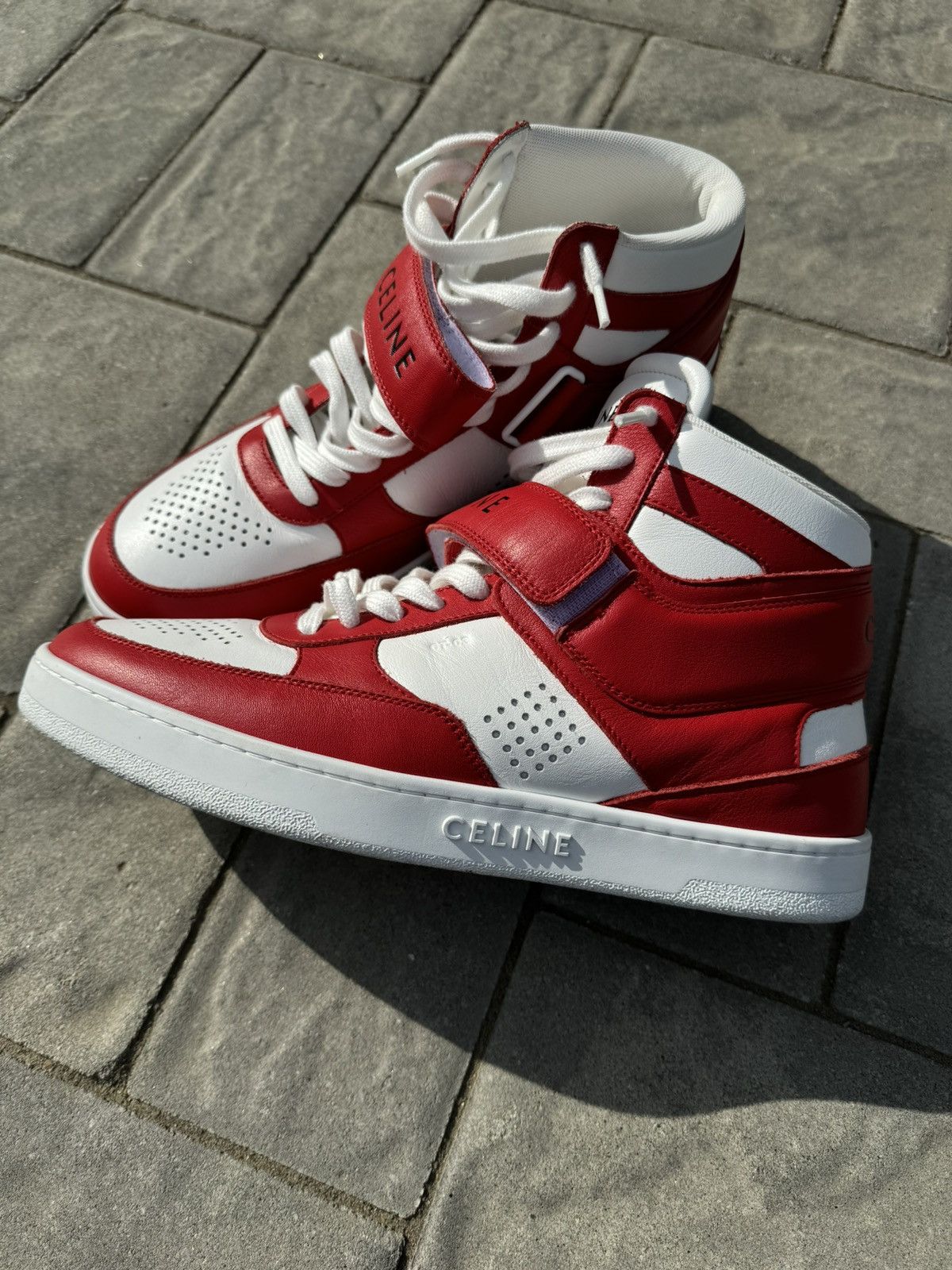 Celine High Top Sneakers CELINE Triomphe High-Top Sneakers Hedi