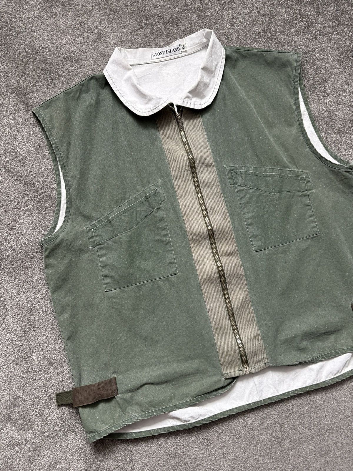 Stone Island Stone Island 1992 Tela Stella Marina Flight Vest Jacket Size US XL / EU 56 / 4 - 3 Thumbnail