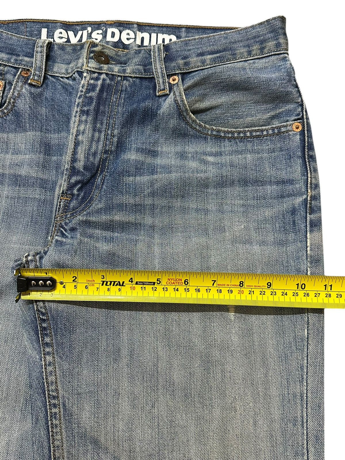 Levi's Vintage Levis 502 Regular Straight Faded Wash Distress Jeans Size US 31 - 14 Thumbnail