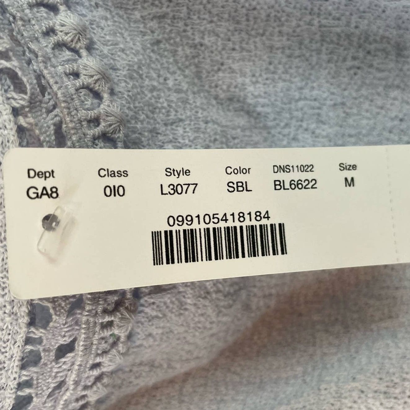J.Crew Point Sur Blue Grey Tank M Womens Eyelet Gauzy Sleeveless Size M / US 6-8 / IT 42-44 - 5 Thumbnail