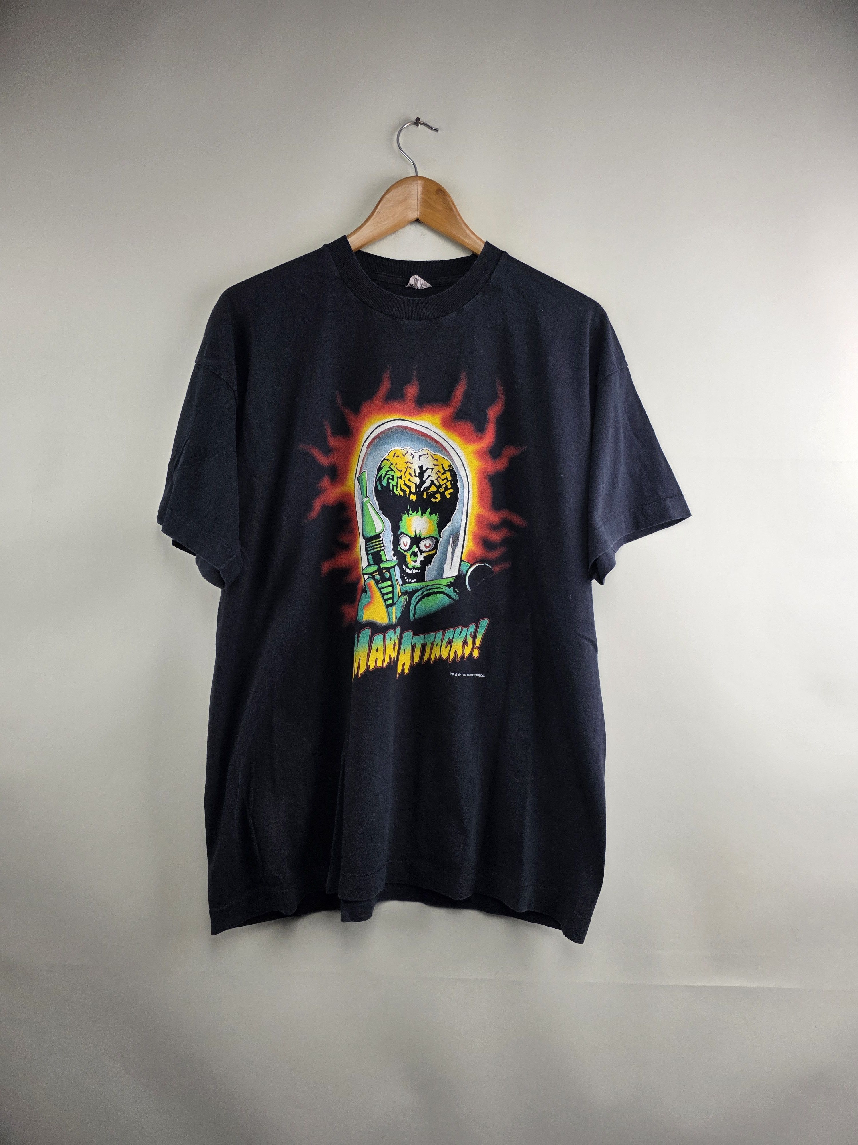 Band Tees × Vintage 1997 Mars Attack Movie Promo XL 22.5" 29" Size US XL / EU 56 / 4 - 7 Thumbnail