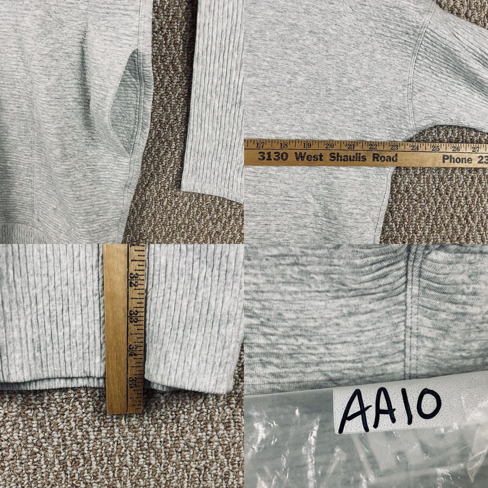 Lululemon Lululemon Dress Shirt Women Knee Length Heathered Ribbed Mock Neck Pullover Knit Cotton Blend Spandex Size 8 Gray Size M / US 6-8 / IT 42-44 - 9 Thumbnail