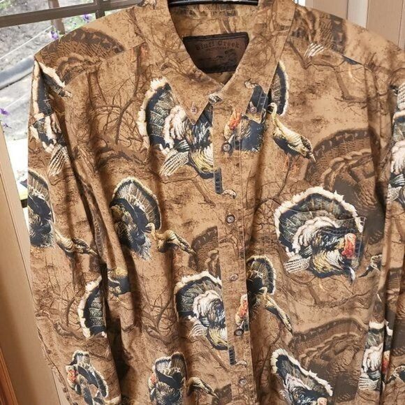 Vintage Bluff Creek Outfitters Graphic Turkey Long Sleeve Casual But Size US L / EU 52-54 / 3 - 3 Thumbnail