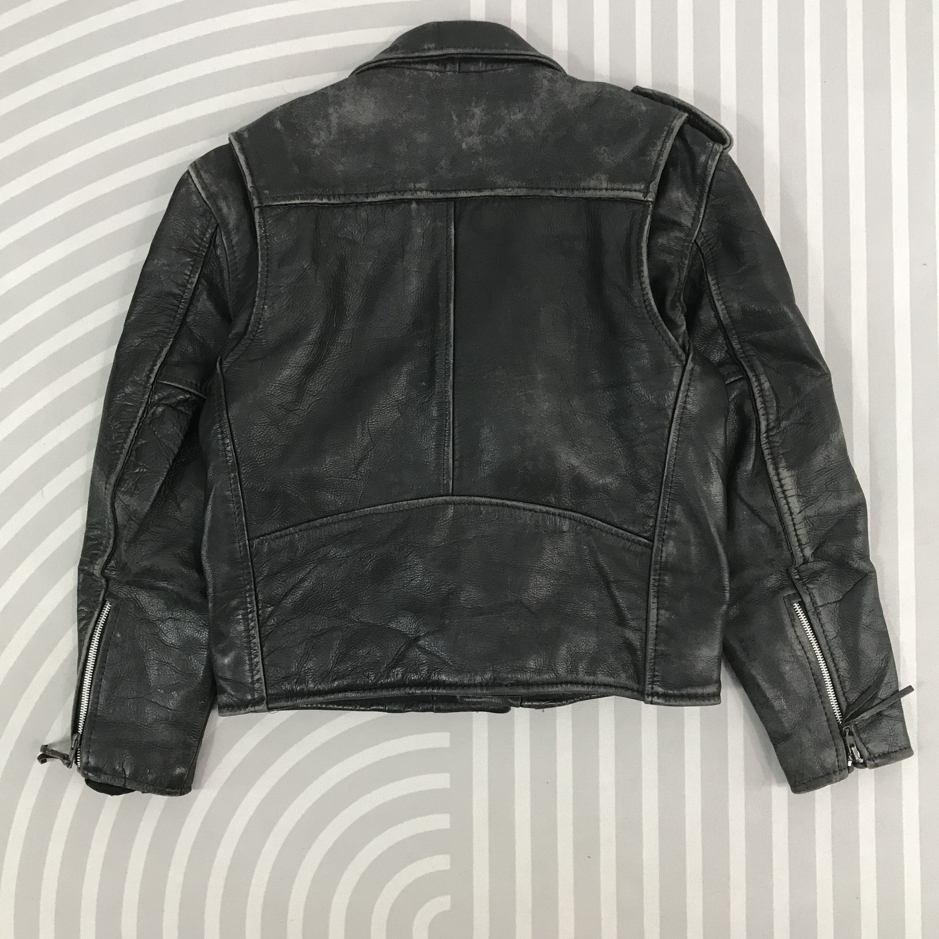 First MFG Co. × Vintage Vintage First Genuine Leather Double collar Jacket Size US S / EU 44-46 / 1 - 3 Thumbnail