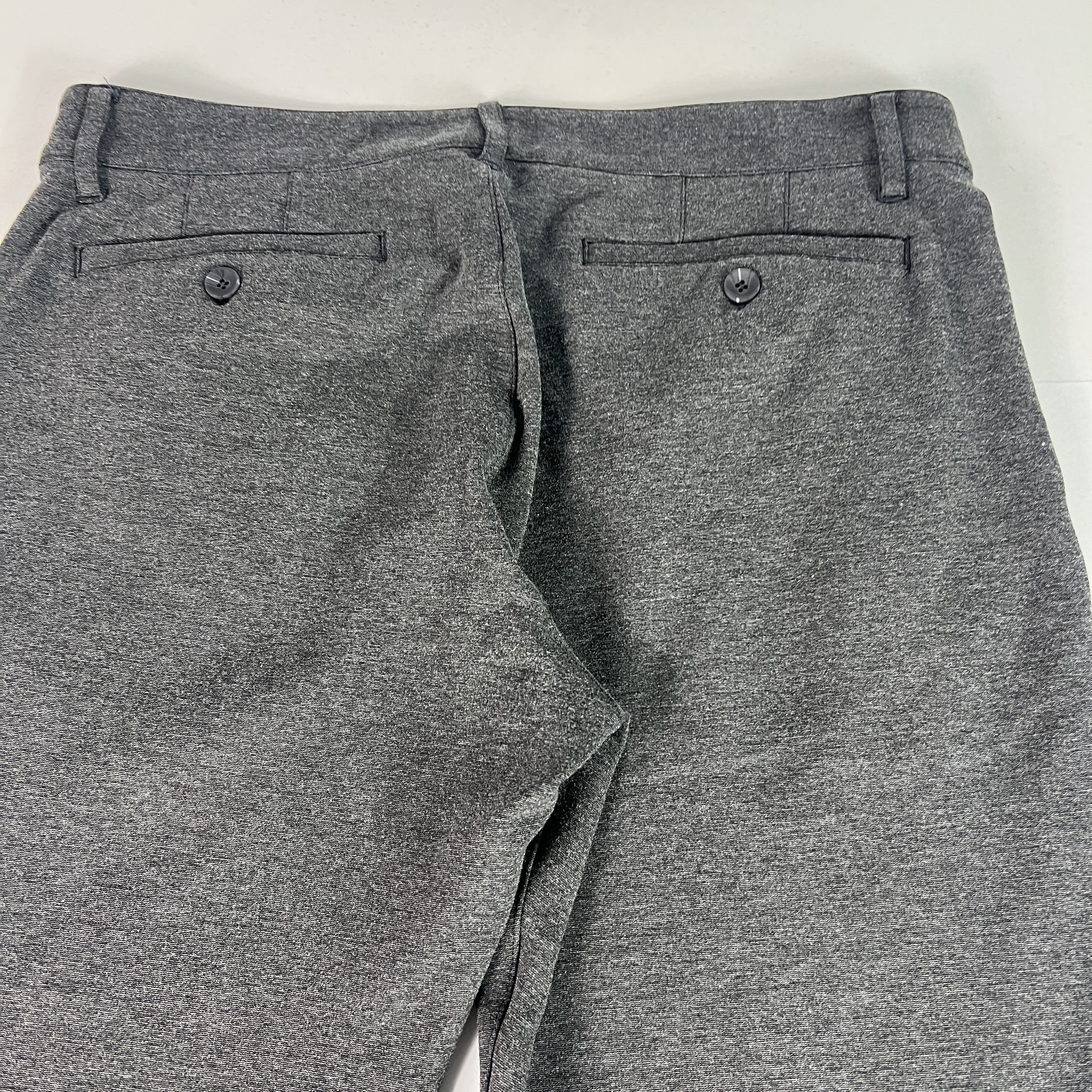 Paige Paige Pants Strafford Straight Iced Black Stretch Trousers Size US 34 / EU 50 - 12 Thumbnail