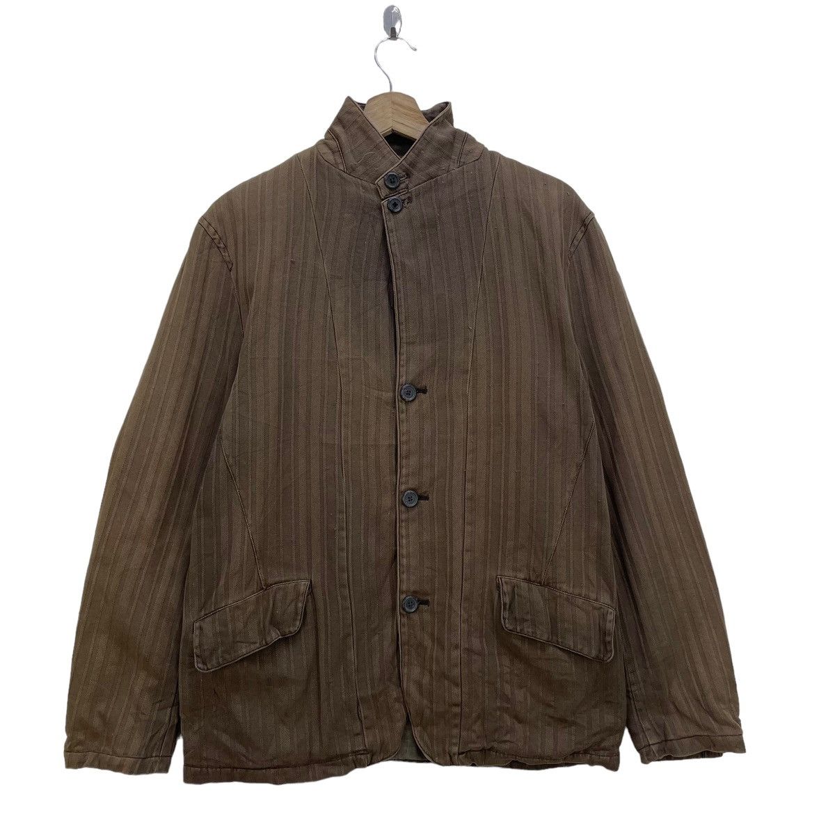Vintage Vintage Woolrich Stripe Faded Jacket Size US M / EU 48-50 / 2 - 2 Thumbnail