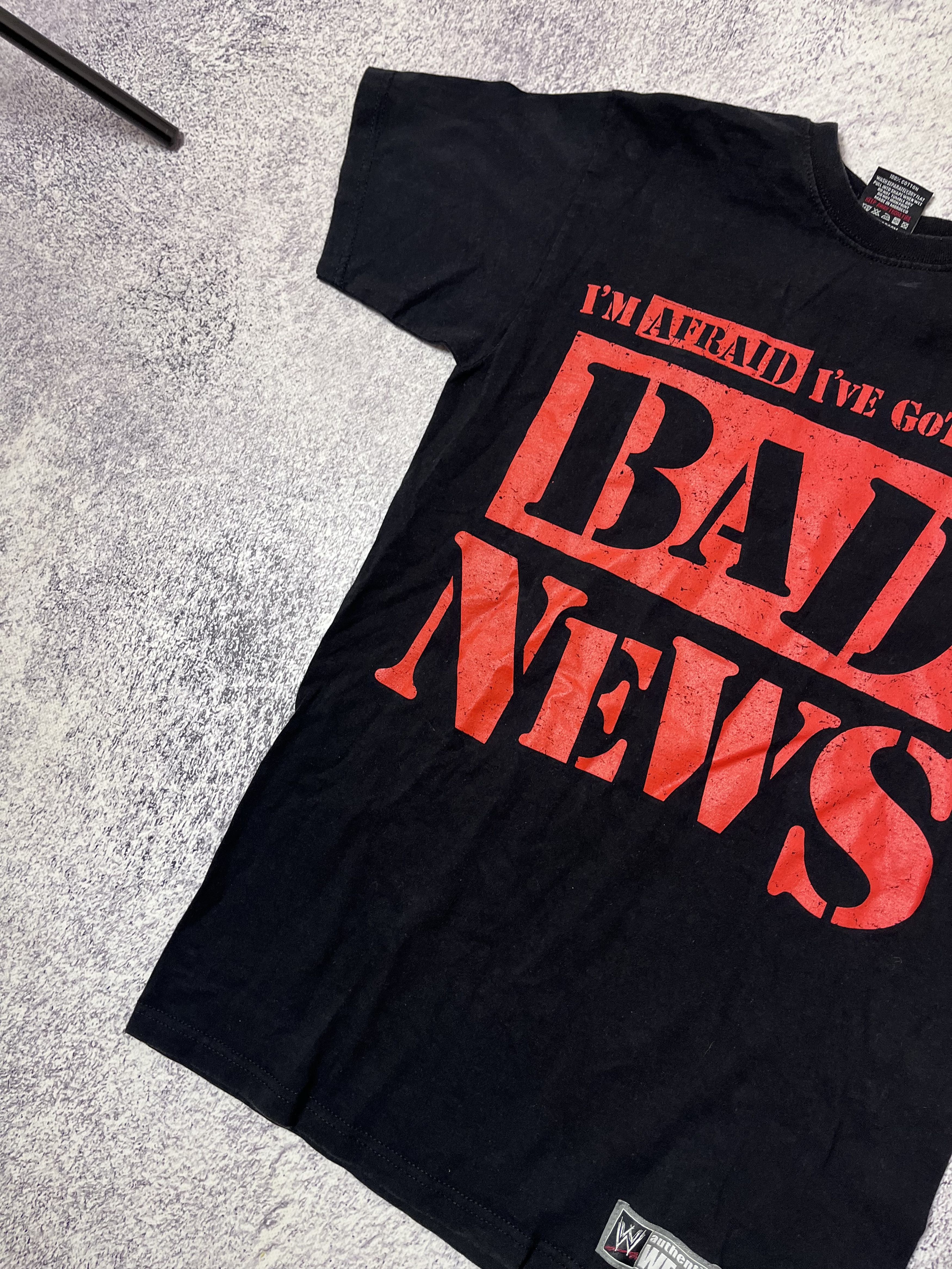 WWE Mens t-shirt WWE Bad News size S Size US S / EU 44-46 / 1 - 3 Thumbnail