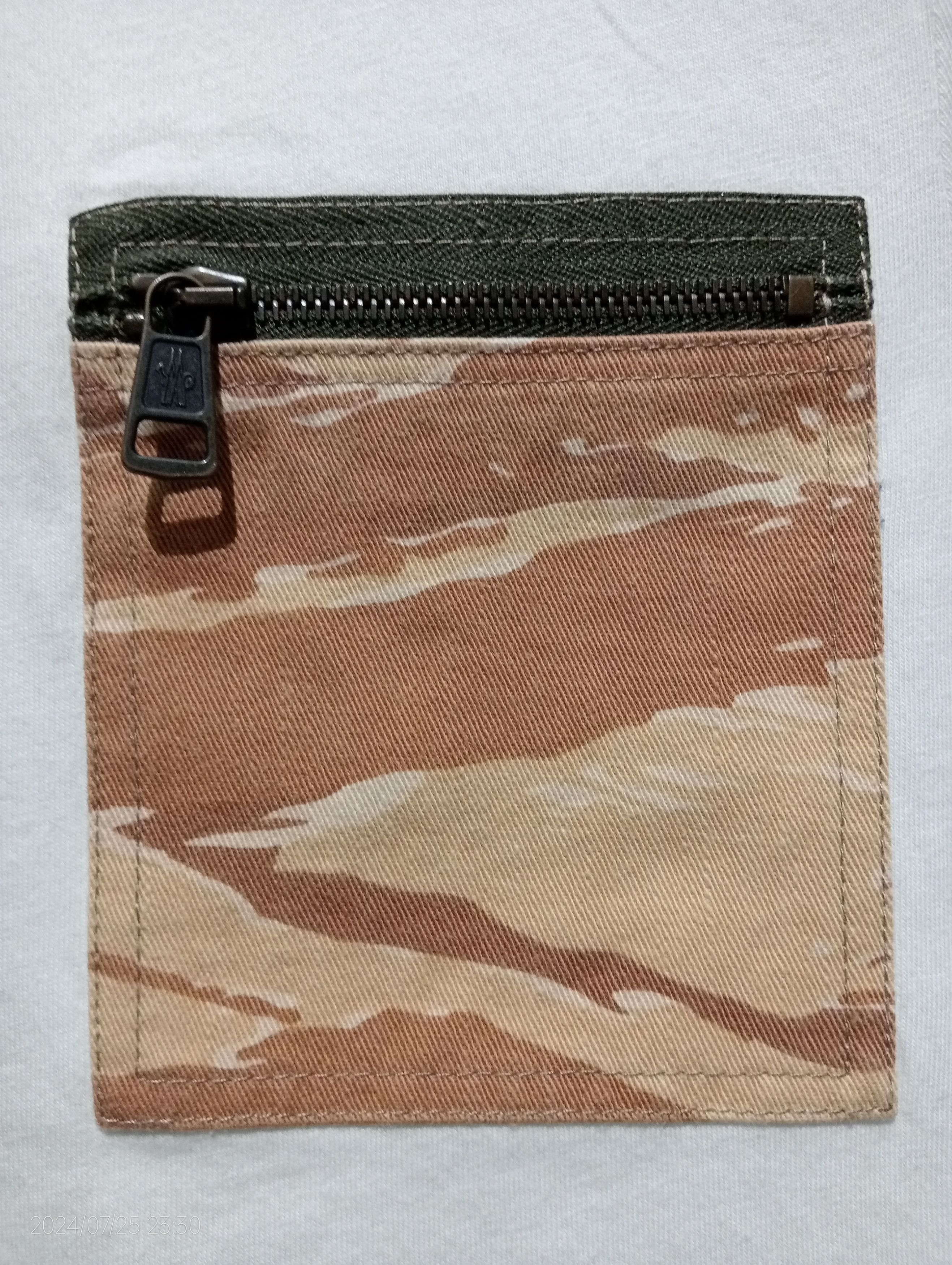Moncler Moncler Zipper Camo Pocket Tee Size US S / EU 44-46 / 1 - 6 Thumbnail