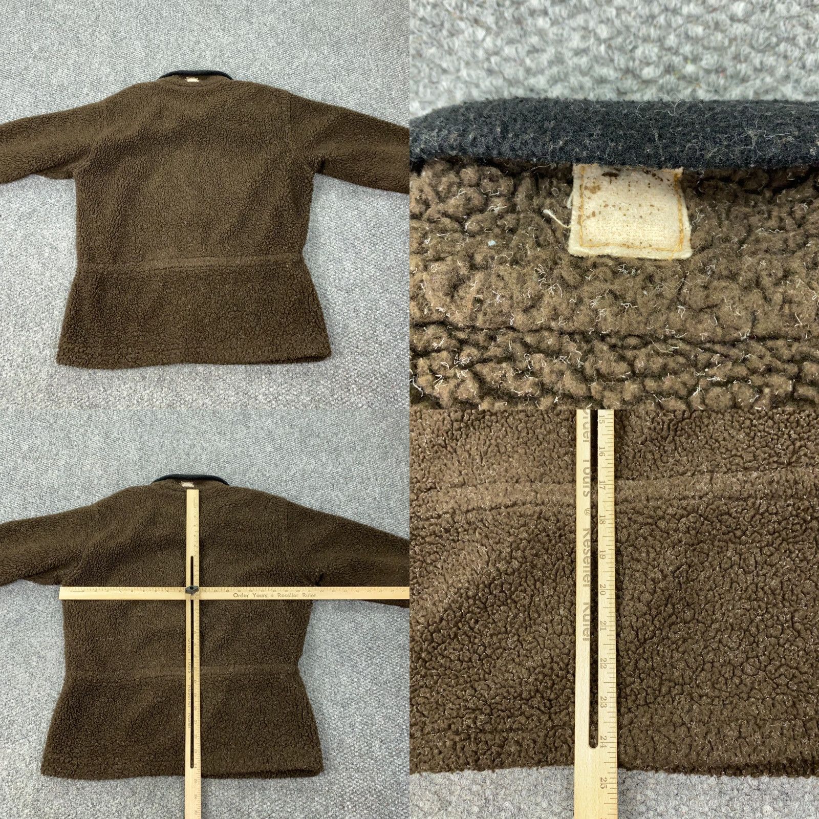 Vintage Alpine Design Womens Jacket Small Brown Fleece Wind Stopper Made In USA Size S / US 4 / IT 40 - 8 Thumbnail