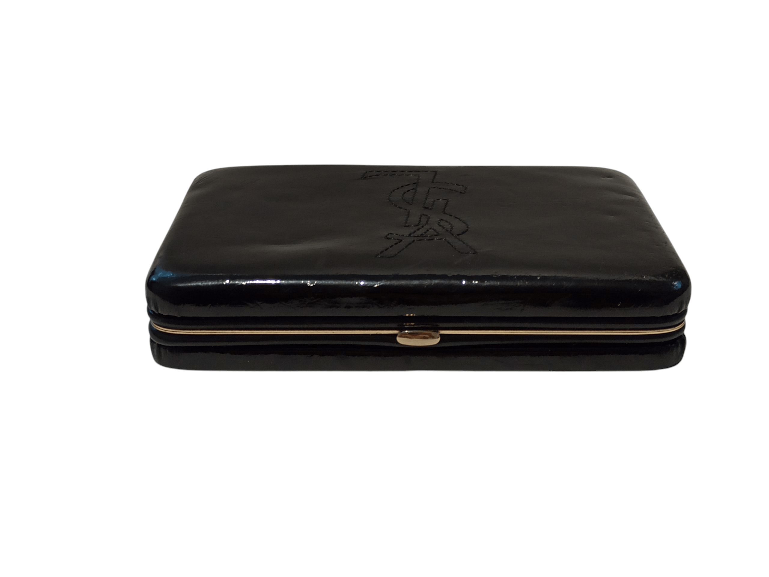Yves Saint Laurent YSL Vintage Women’s Patent Leather Clutch / Makeup Case Size ONE SIZE - 3 Thumbnail