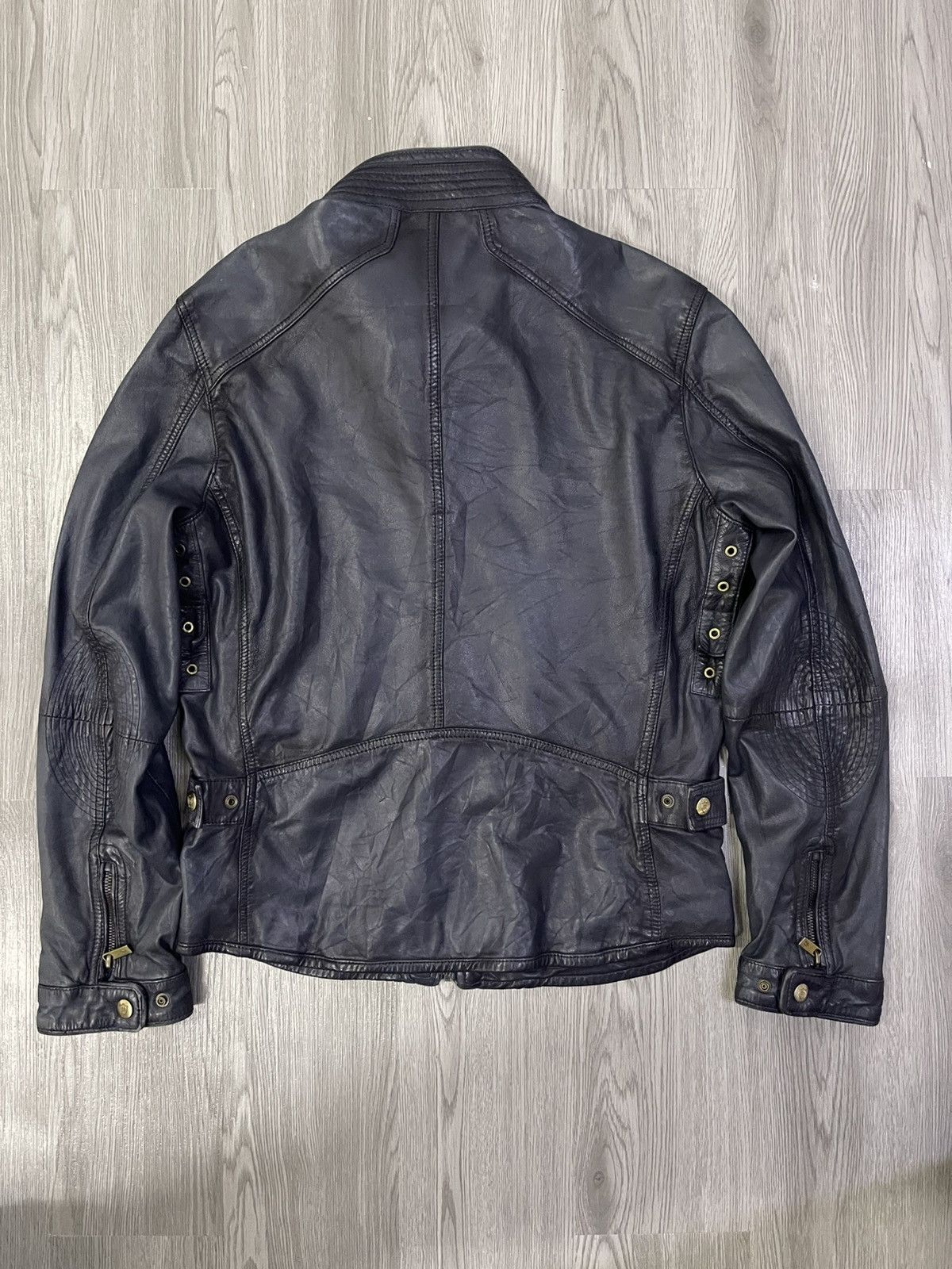 Massimo Dutti Leather Sheep Skin Bikers Jacket Size US M / EU 48-50 / 2 - 6 Thumbnail