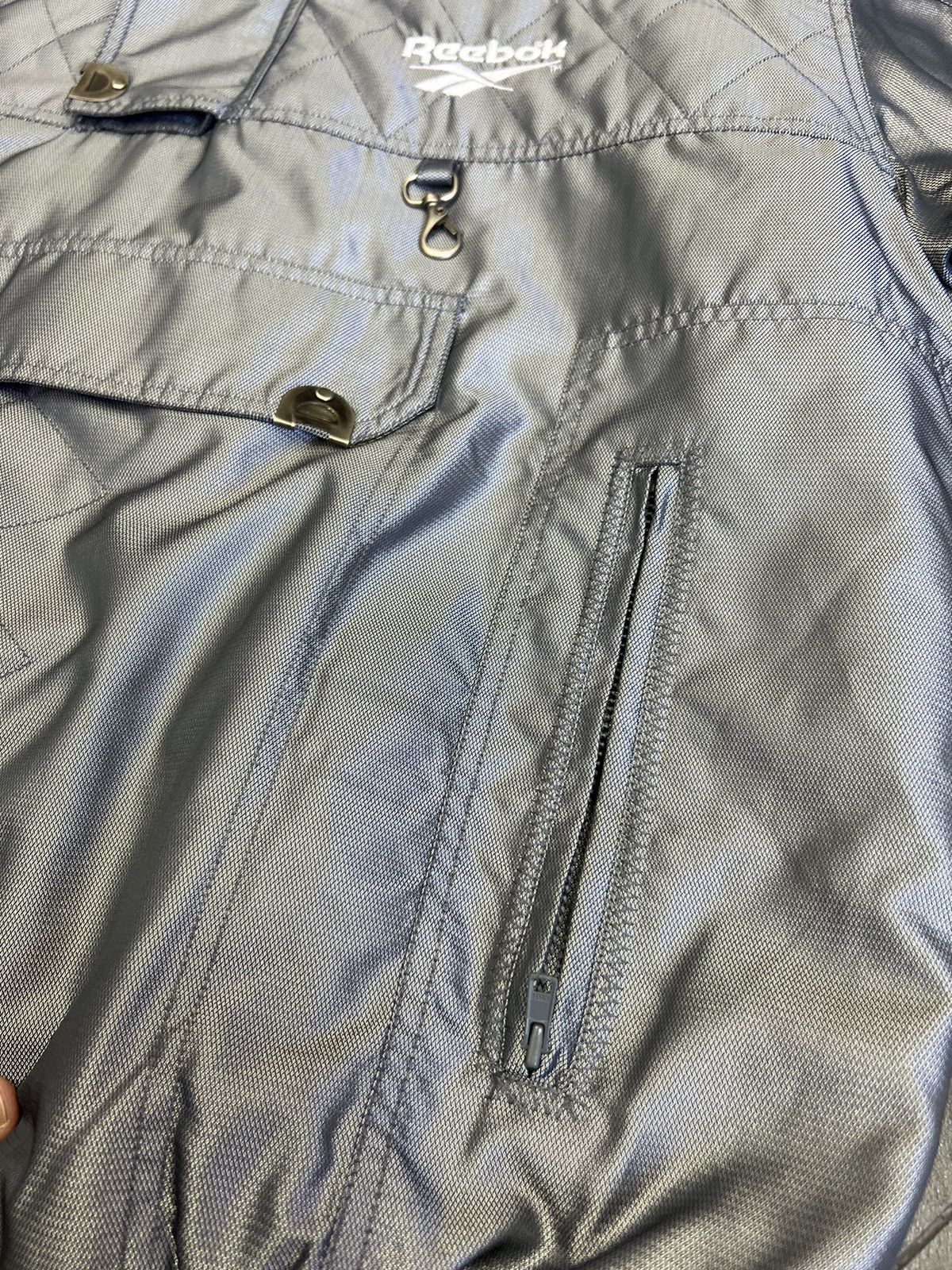 Reebok × Vintage Crazy Metallic futuristic vintage 90s reebok anorak jacket Size US L / EU 52-54 / 3 - 8 Thumbnail