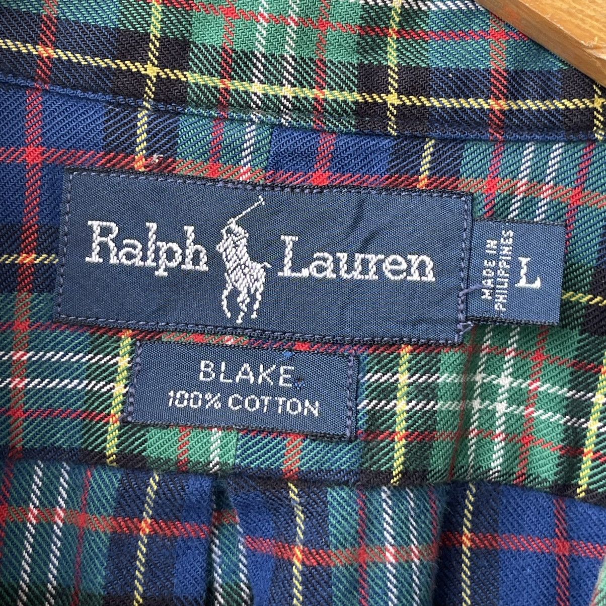Polo Ralph Lauren Vintage 90s Ralph Lauren "Blake" Plaid Shirt Thrashed Size US L / EU 52-54 / 3 - 10 Thumbnail