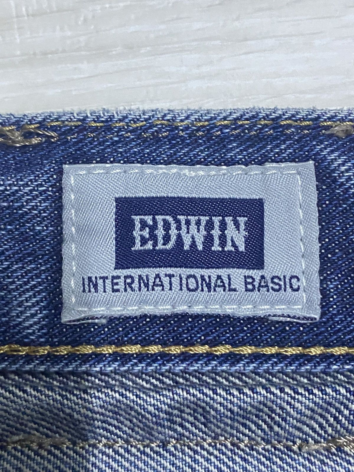 Edwin Vintage Edwin 402 Blue Wash Straight Jeans Size US 34 / EU 50 - 9 Thumbnail