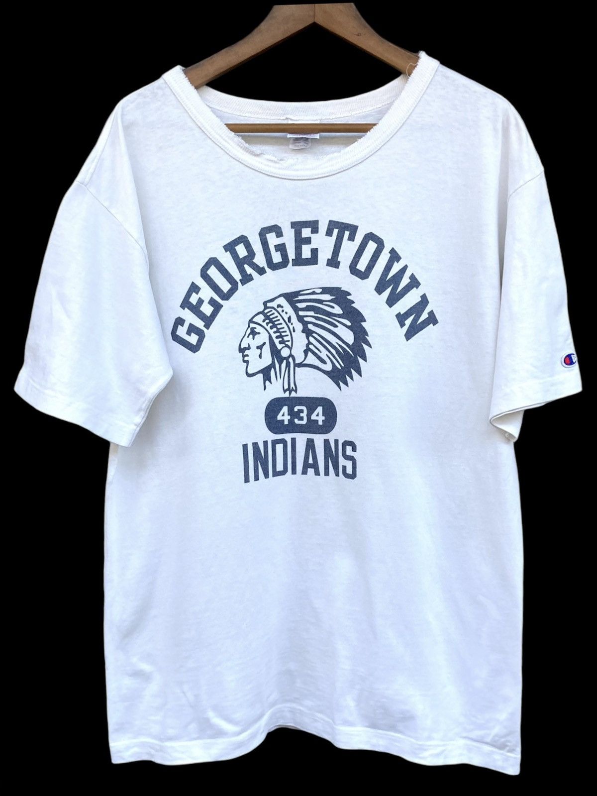 Champion Champion Tee - Georgetown Indians Size US L / EU 52-54 / 3 - 1 Thumbnail