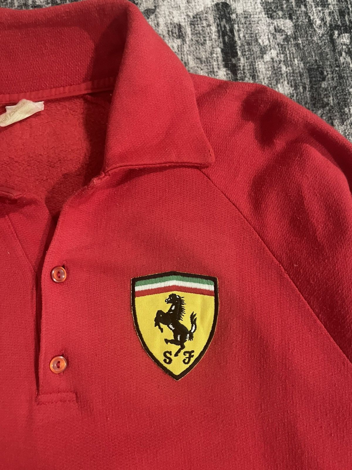 Ferrari Vintage Ferrari Agip Collar Sweatshirt Size US L / EU 52-54 / 3 - 6 Thumbnail