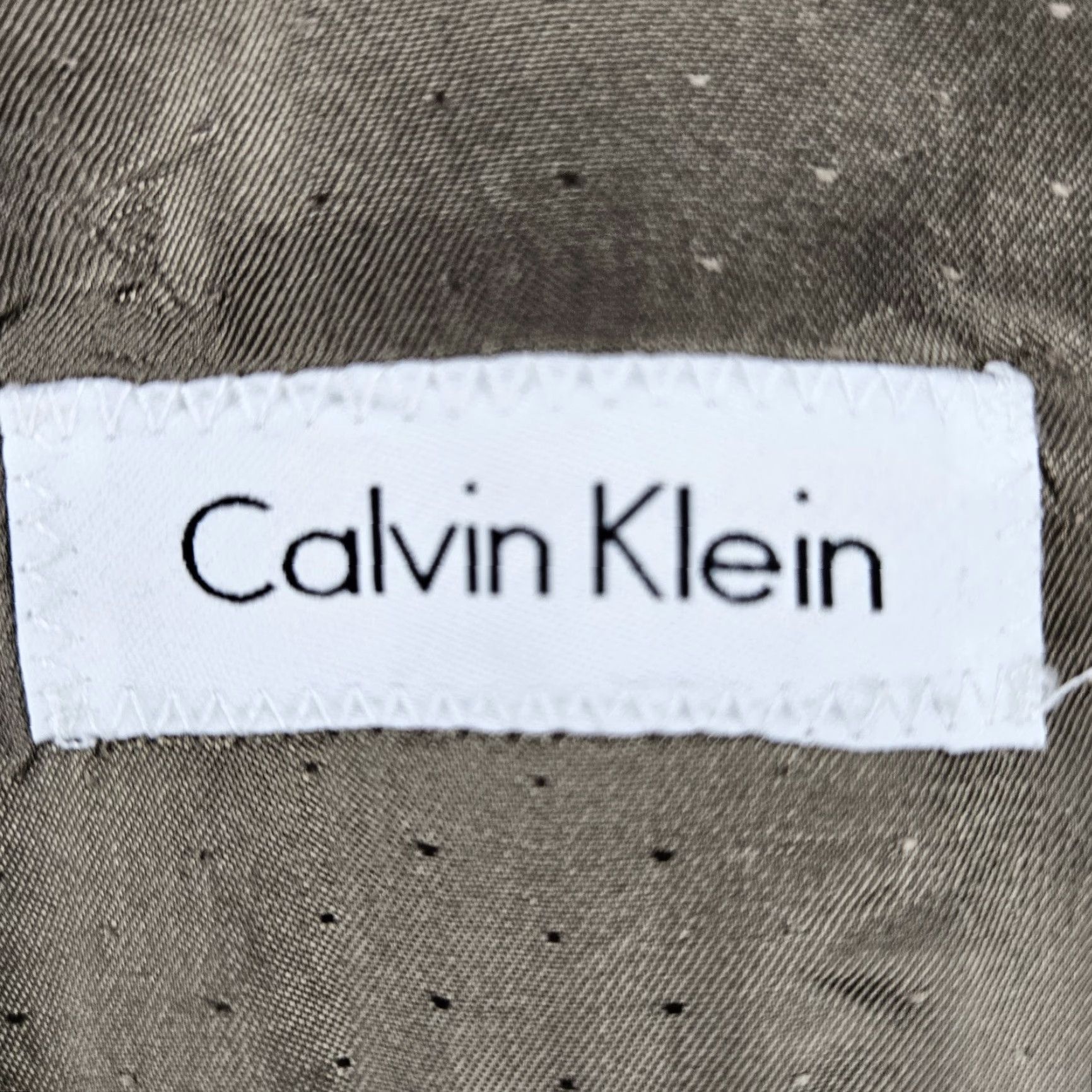 Calvin Klein Calvin Klein Grey 100% Wool Striped Full Pant Suit 2 Piece Set 42R Mens Suit Shirt? Size 42R - 3 Thumbnail