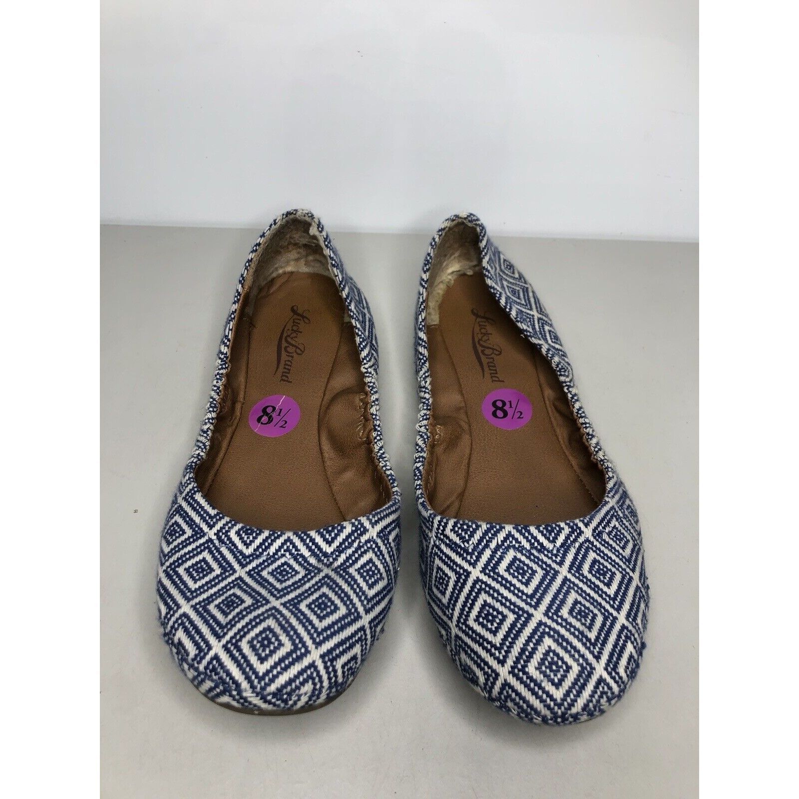Lucky Brand Lucky Brand Erin Blue Aztec Southwest Print Ballet Flats Sho Size US 8.5 / IT 38.5 - 14 Thumbnail