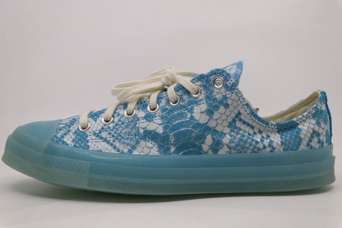 Converse × Golf le Fleur Size 12 - Converse Golf Wang x Chuck 70 Low Blue Python Size US 12 / EU 45 - 3 Thumbnail