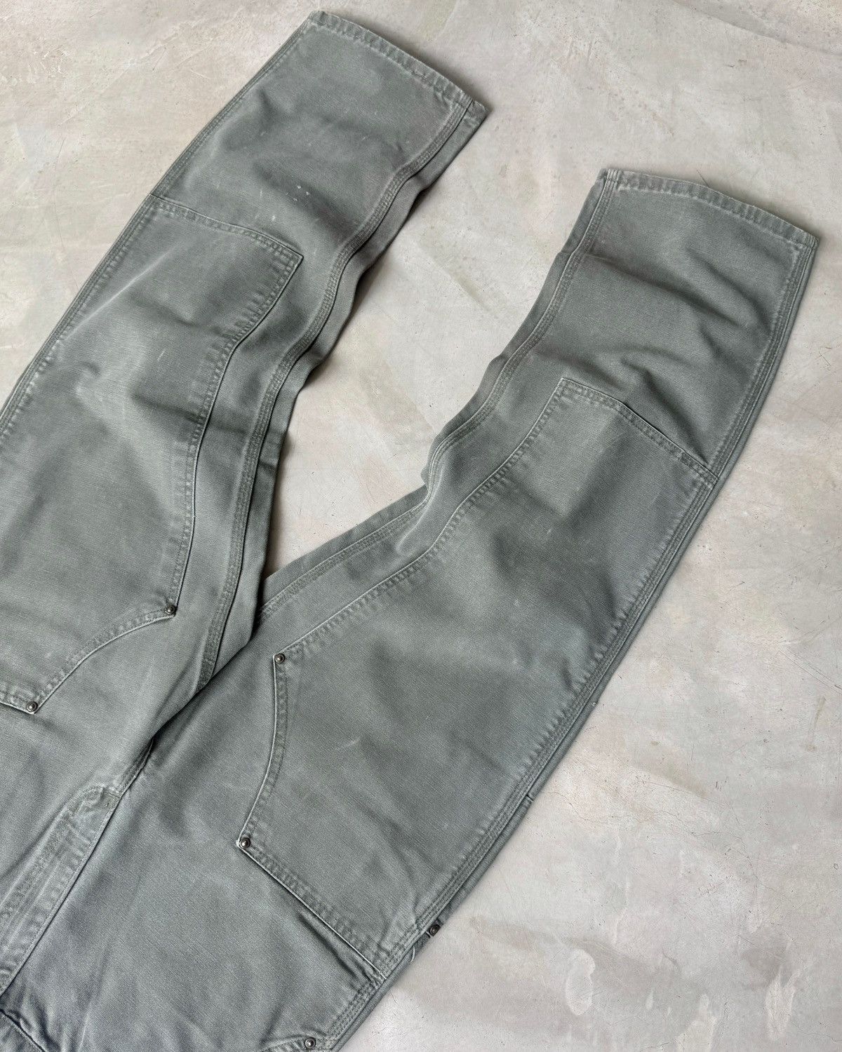 Carhartt VTG Carhartt Doubleknee B136 MOS Big logo ⭐️ Size US 32 / EU 48 - 11 Thumbnail