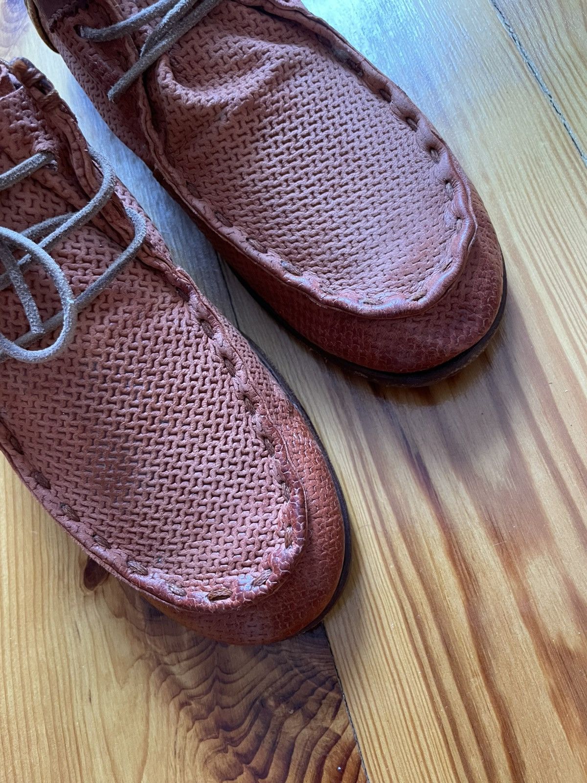 A.S.98 A.S.98 Leather Boat Reddish Brown Loafers Air Step Size US 8 / EU 41 - 7 Thumbnail