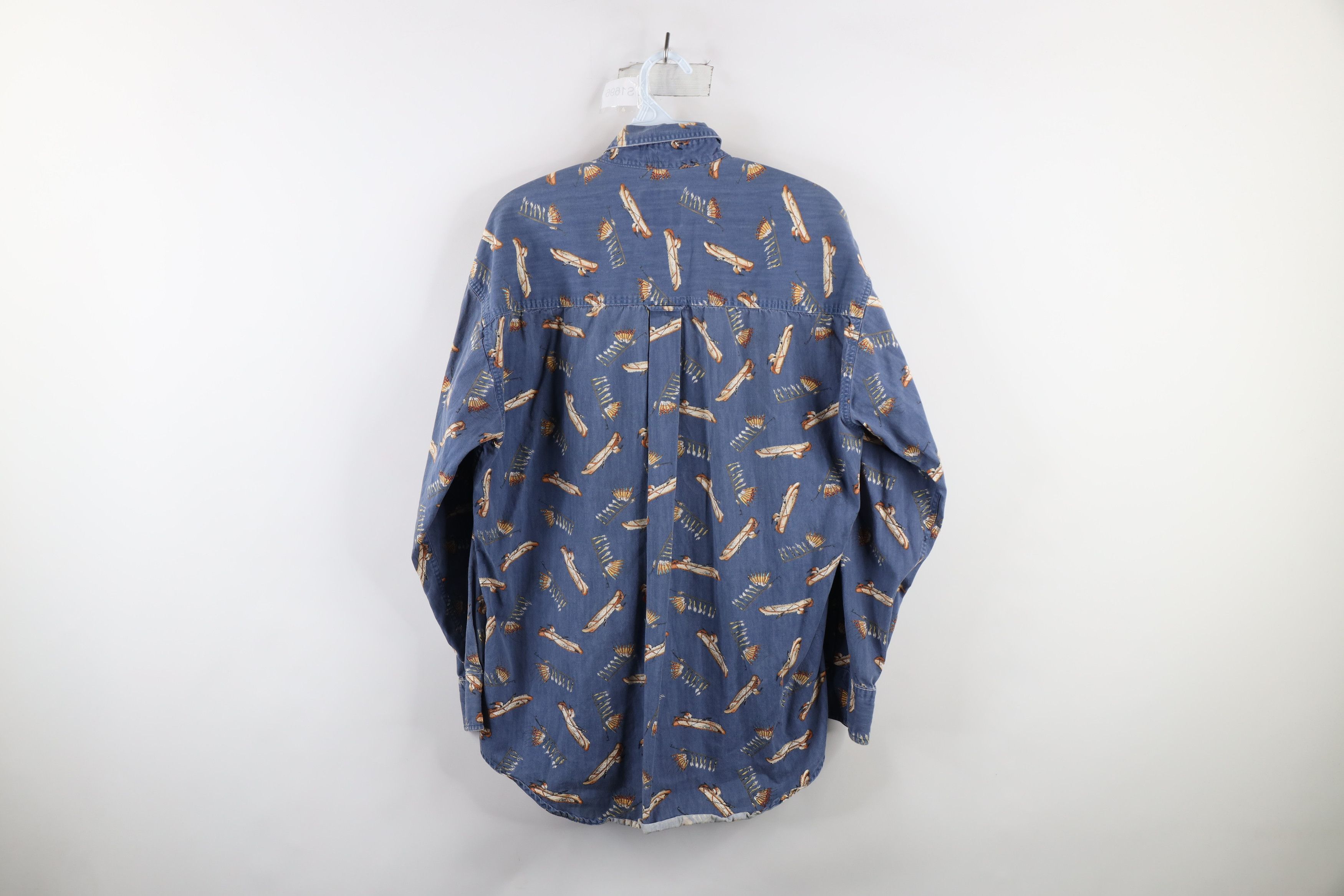 Polo Ralph Lauren Vintage 90s Chaps Ralph Lauren Indian Feather Button Shirt Size US M / EU 48-50 / 2 - 10 Thumbnail