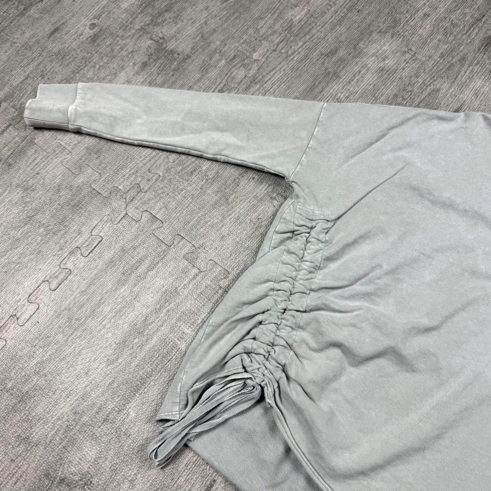 Vintage 525 America Sweater Women NWT Tie Scrunched A3802 Heather Grey Melange XS Size XS / US 0-2 / IT 36-38 - 4 Thumbnail