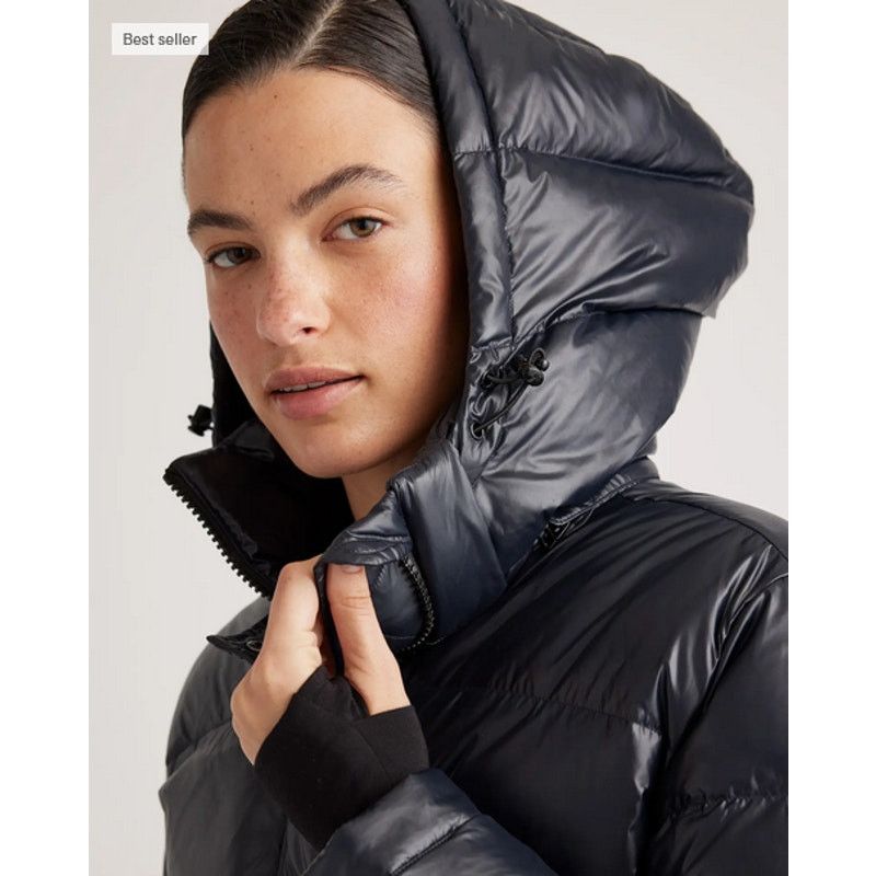 Quince QUINCE Down Cropped Puffer Jacket Black Size S NWT Size S / US 4 / IT 40 - 6 Thumbnail