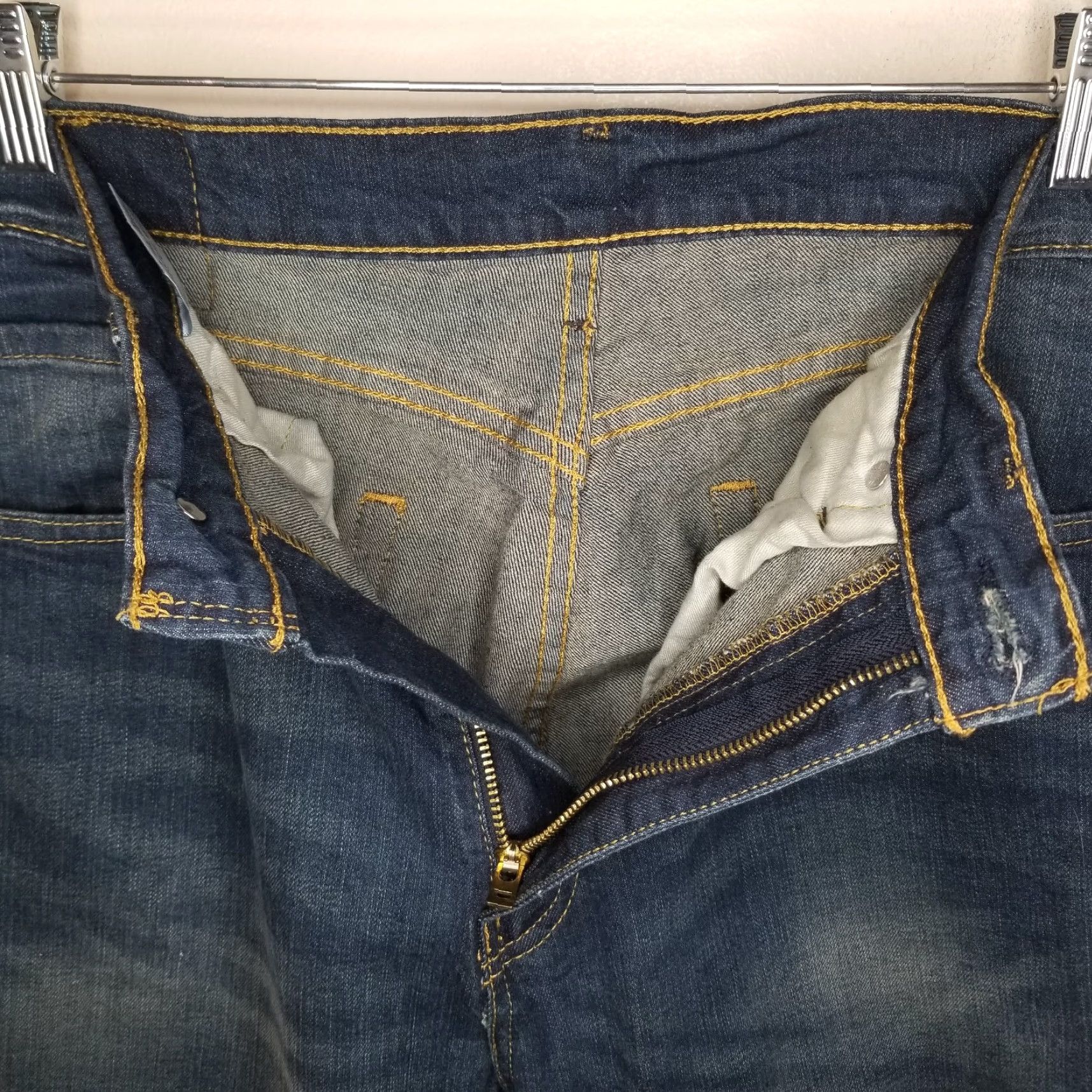 Levi's Levi's 505 Jeans Men Straight Distressed Blue Size 34x30 Inseam 30 Regular Denim, 34 Men's Jeans Size US 34 / EU 50 - 3 Thumbnail