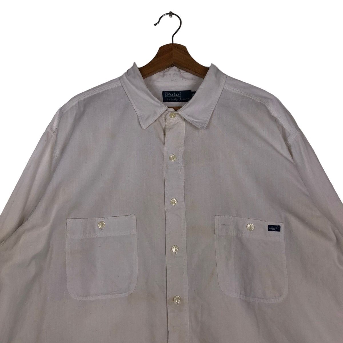 Polo Ralph Lauren 🔥Vintage Polo Ralph Lauren Shirt Jacket Rich White Star Size US XL / EU 56 / 4 - 3 Thumbnail