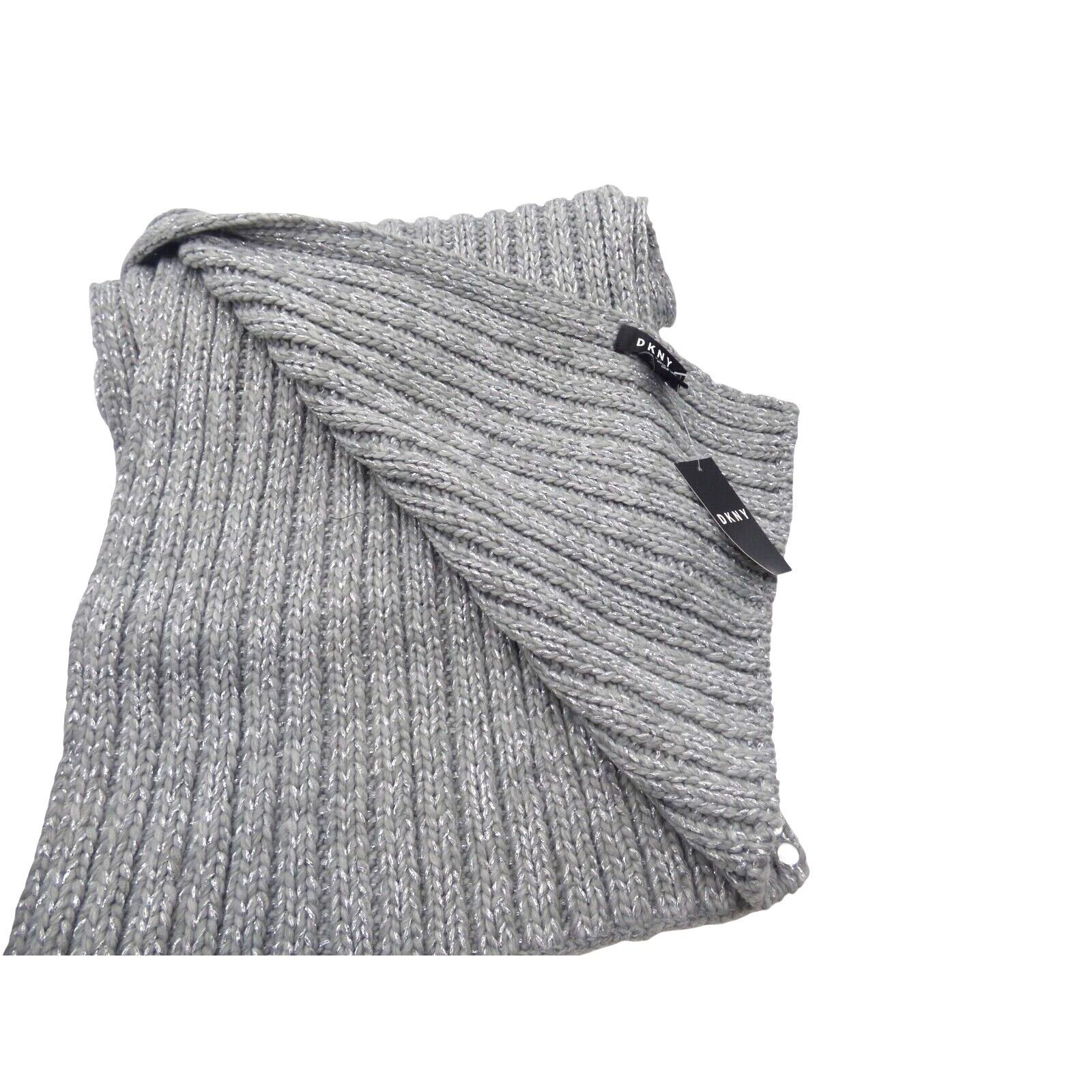 DKNY $98.00 DKNY Flat-Stud Metallic Rib-Knit Scarf and Beanie Com Size ONE SIZE - 5 Thumbnail