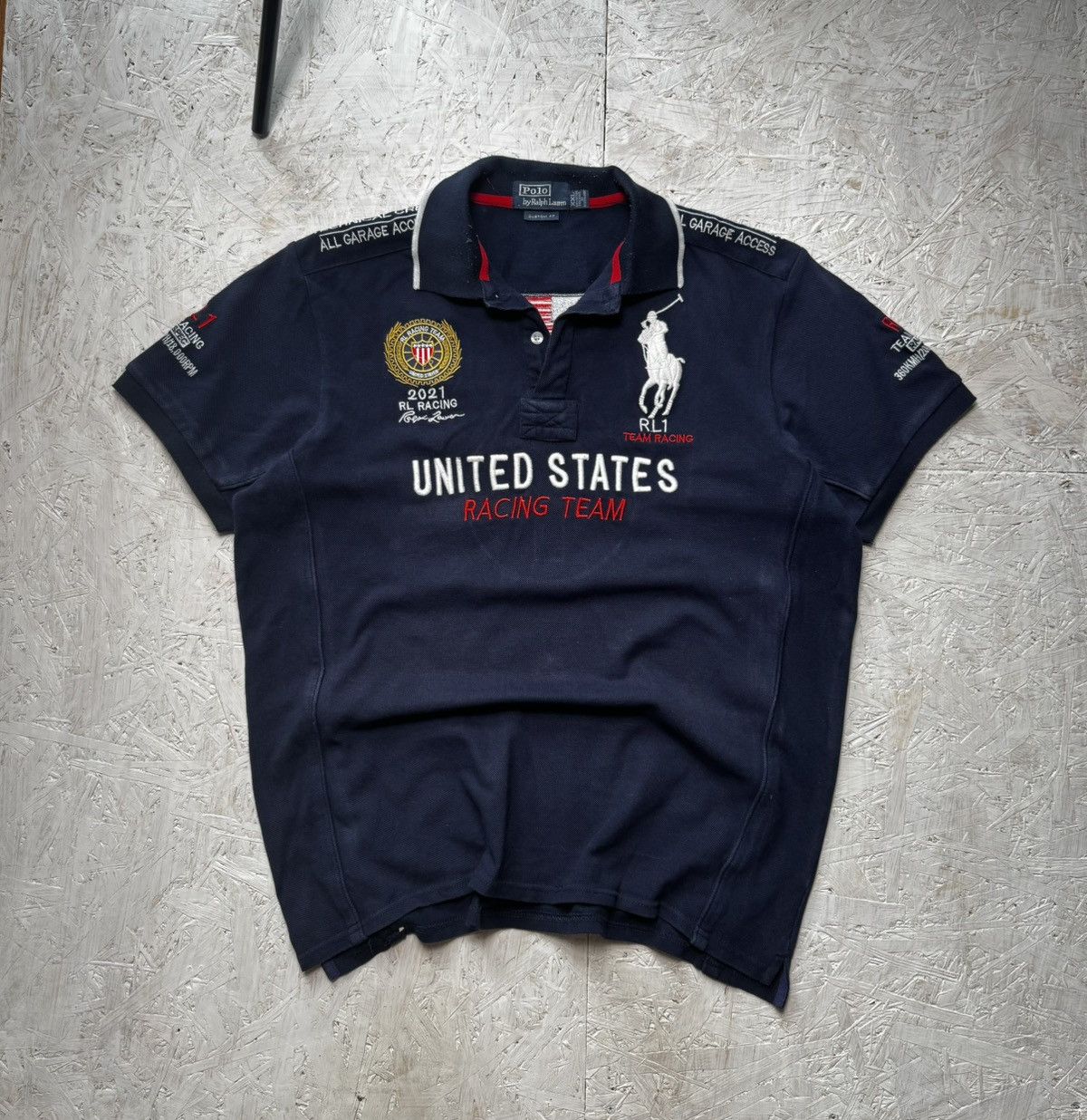 Polo Ralph Lauren Polo Ralph Lauren United States Racing Team Custom Fit SZ XL Size US XL / EU 56 / 4 - 1 Thumbnail