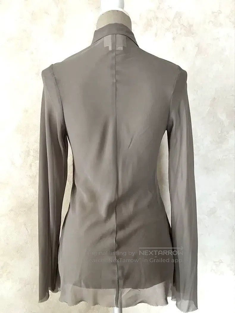 Comme des Garcons Comme Des Garcons Brown Retro Sheer Design Top Size M / US 6-8 / IT 42-44 - 4 Thumbnail