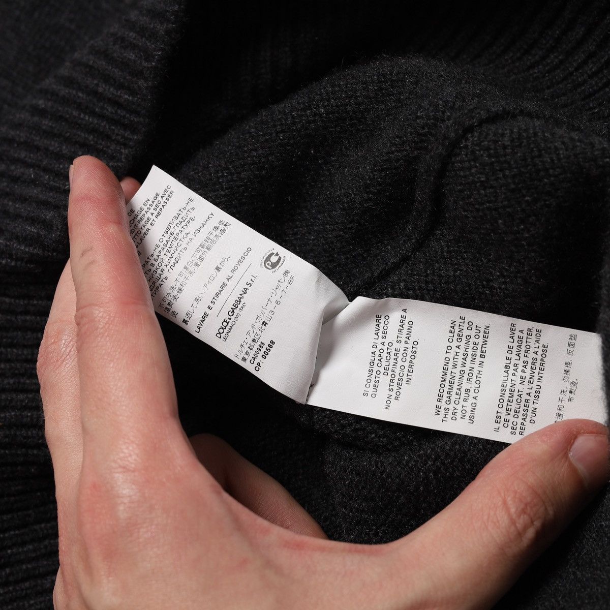 Dolce & Gabbana Dolce Gabbana King Cashmere Wool Sweater Knit Dark Gray Size US L / EU 52-54 / 3 - 7 Thumbnail