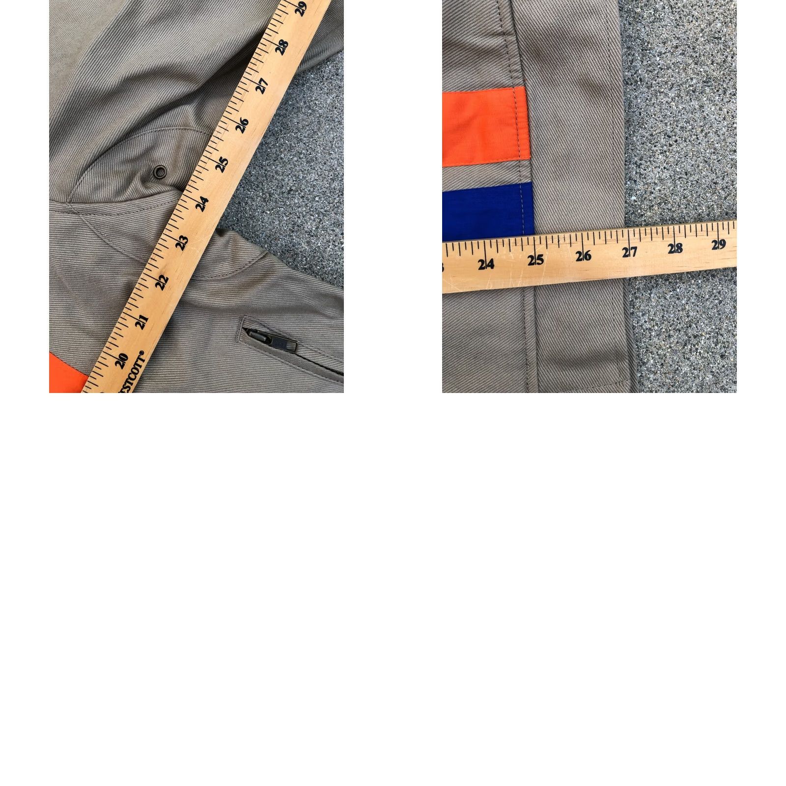 Vintage VINTAGE A2Z RACER Mechanic Jacket Men’s LARGE Beige Long Sleeve Full Zip Cotton Jacket Size US L / EU 52-54 / 3 - 9 Thumbnail