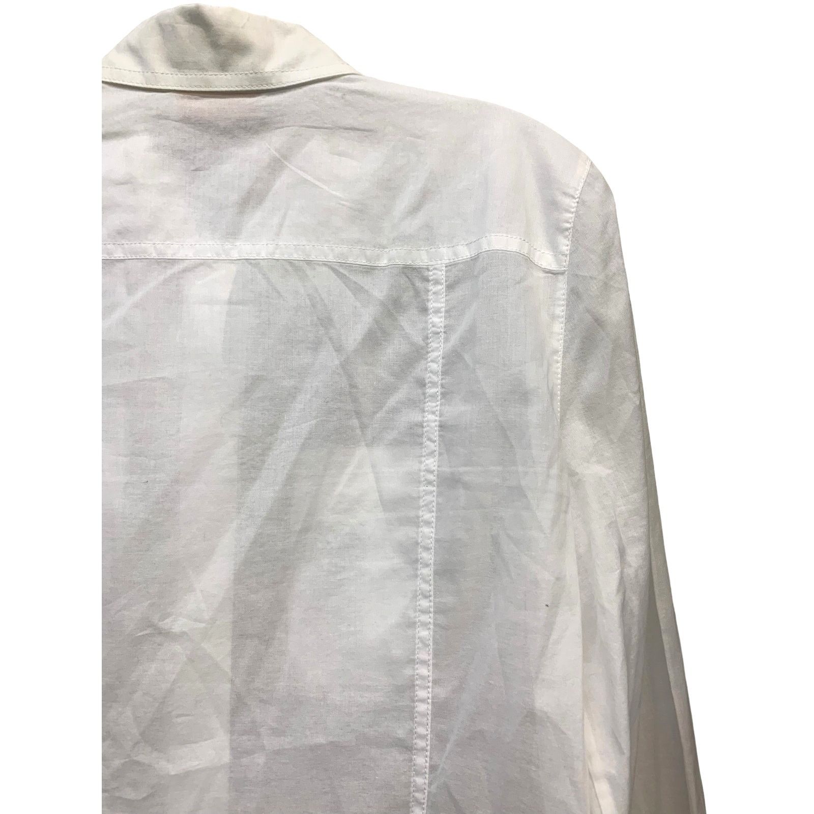 Tory Burch NWT Tory Burch White Button Up Shirt Brigette Shirt sz 10 Size L / US 10 / IT 46 - 16 Thumbnail