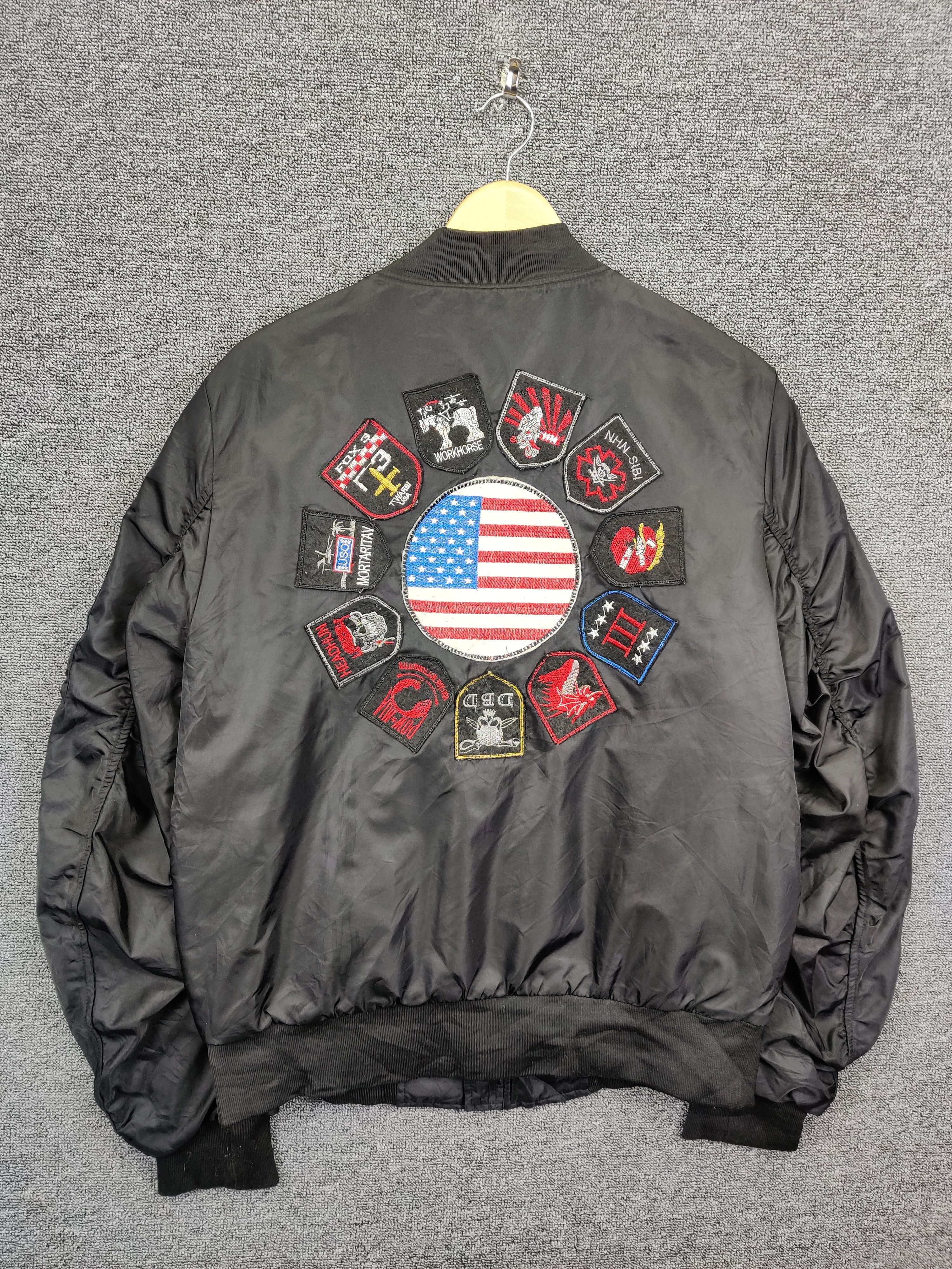American Stitch Vintage American Stitch MA-1 Flight Bomber Jacket Size US L / EU 52-54 / 3 - 8 Thumbnail