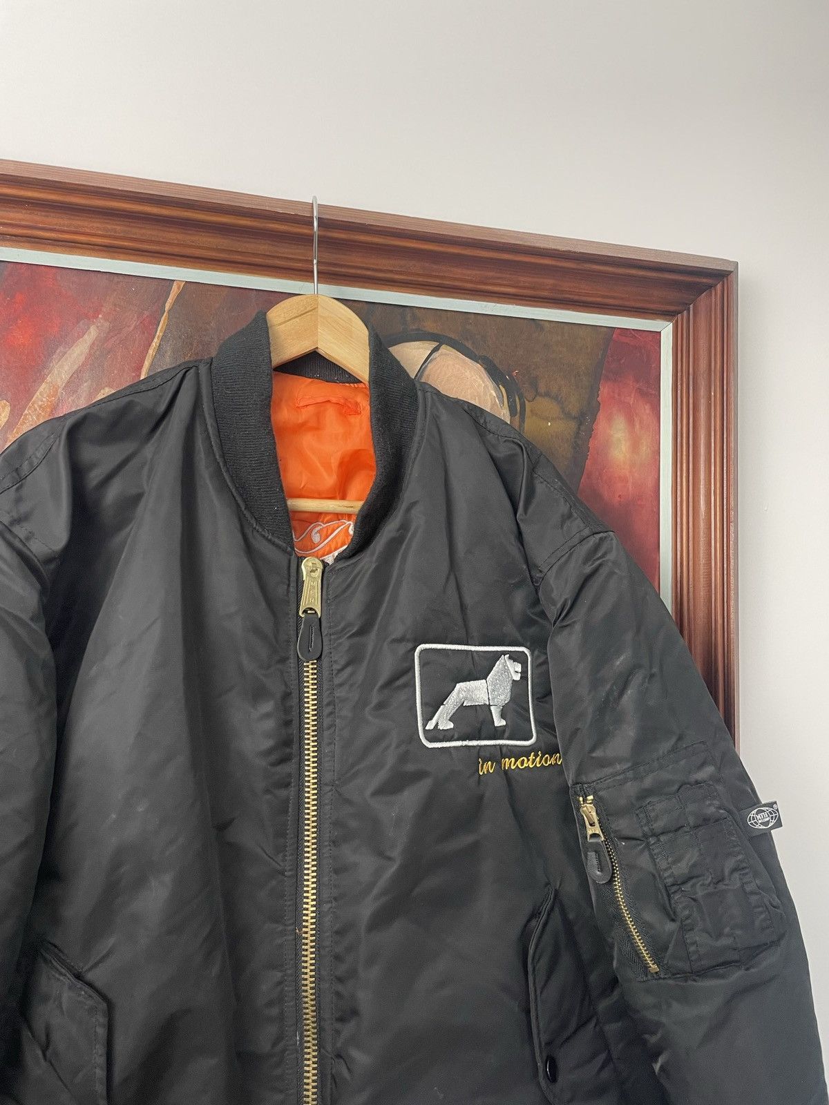 Vintage Truck King Of The Road Bomber Jacket Vintage Y2k Boxy Alpha Size US L / EU 52-54 / 3 - 3 Thumbnail