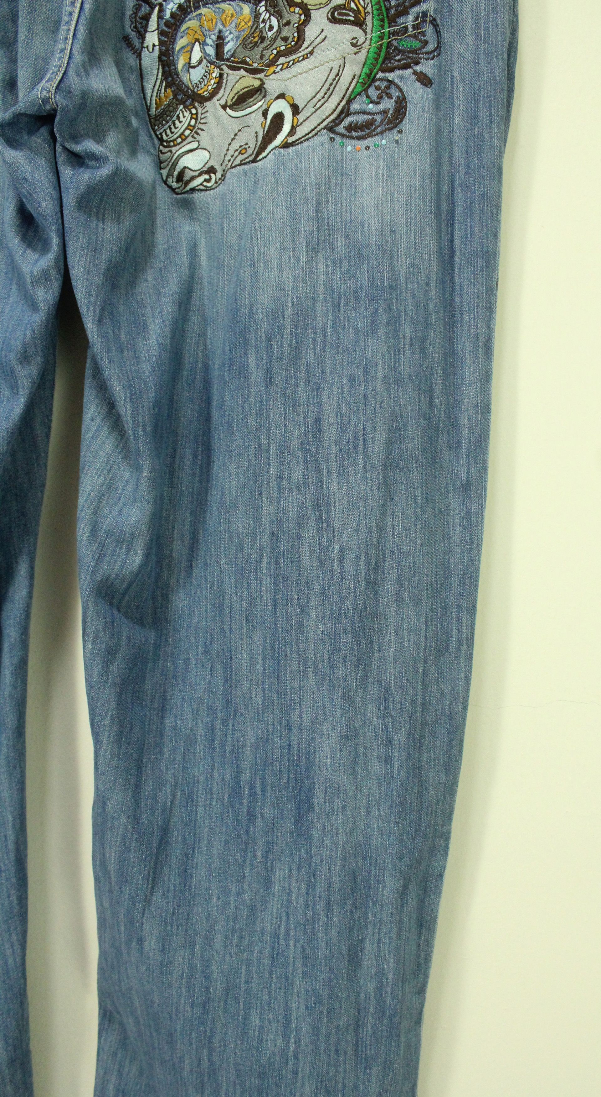 Ecko Unltd. ECKO UNLTD Denim Baggy Fit Embroidered Logo JNCO STUSSY Size US 42 / EU 58 - 3 Thumbnail