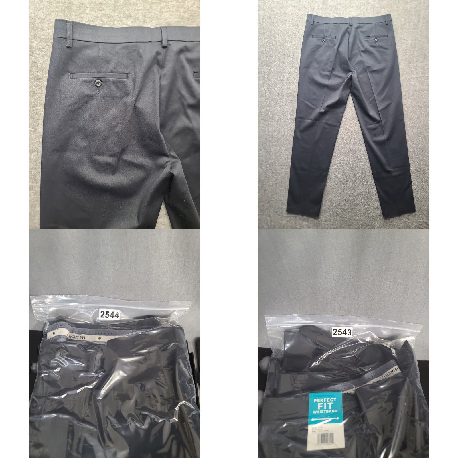 Haggar Haggar Premium Khaki Pant Mens 36x34 Straight Leg Khaki Pant Regular Fit Black Cotton Polyester Spandex City Preppy Wedding Size US 36 / EU 52 - 9 Thumbnail