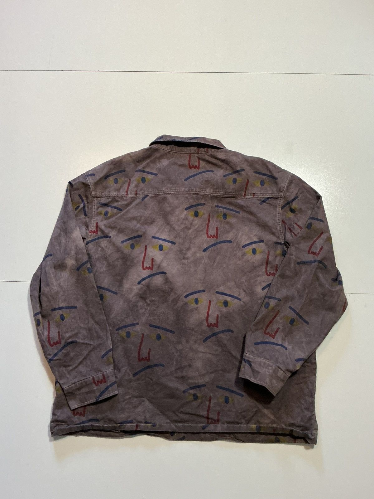 Lazy Oaf Urban Outfitters Lazy Oaf Artist Drawing Faces Smock Jacket Size US L / EU 52-54 / 3 - 2 Thumbnail