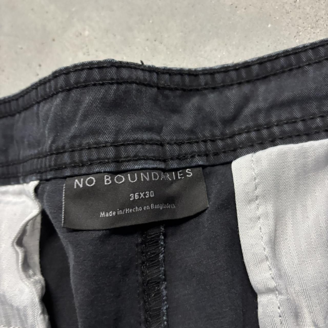 Japanese Brand × Vintage Crazy Vintage Y2K/2000s Baggy Black Streetwear Skater Style Cargo Pants! Size US 36 / EU 52 - 7 Thumbnail